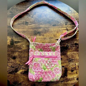 RETIRED: Vera Bradley | ladies quilted dress Petal Pink crossbody handbag.​